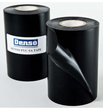 DENSO PVC SA OVERWRAP TAPE 100MM X 30M ROLL BLACK 